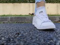 Candid girl shoeplay fetish