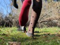 Nyloned feet and socks fetish