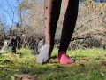 Nyloned feet and socks fetish