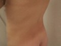 Fit milf filmed in shower. Voyeur. Masturbated on 