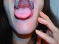 Hairy Crazy Oral Tongue Loving Slut PinkMoonLust Does a Camera Angle Check Inside Her Mouth Nose