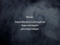 [Conditioning Loop] Words