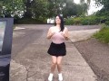 Getting high at the Lake showing off them tits 