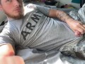 Army mechanic masturbate