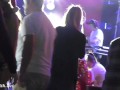 She wore only a tinsel at club! Public flashing