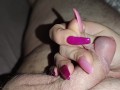 Frenulum Tease With Vibrator And Long Nails Inserting *Trailer*