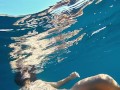 Naked mermaid let me swim with her and I filmed her