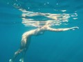 Naked mermaid let me swim with her and I filmed her