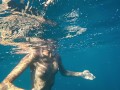 Naked mermaid let me swim with her and I filmed her