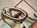 Girlfriend New Gold Heels Cummed