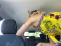 Ginger Banks Public Flashing and Masturbation on the Side of the Road in a Car! Risky!