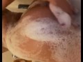 Soapy teen ass fingering  amateur 