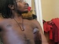 Watching pretty ass lightskin get fuxked while I stroke my big black dixk with my head honcho toy