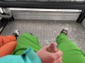 Great Risky Fun On A Cable Car - ski lift - Public Blowjob (people watched ) - Tonny and Mia