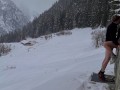 pour faire l'amour DANS LA NEIGE pendant une RANDONNÉE, plein air forêt et chant des oiseaux