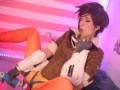 Tracer (Overwatch Hitachi until she cums