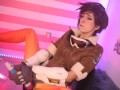 Tracer (Overwatch Hitachi until she cums