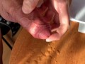 Hot Precum - cum - pissing - big thick cock - hanging balls - soft cock 