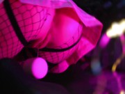 ♡ SCHOOL–GIRL, WET PUSSY, FISHNET, VIBRATOR AND LIL DILDO ♡