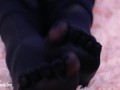 5 fingers pantyhose, foot fetish 4k video close up feet