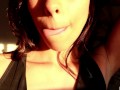 Mi gran lengua larga con mucha saliva - Fetiche -