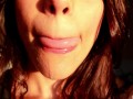 Mi gran lengua larga con mucha saliva - Fetiche -