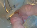 Fuck My Thick Wet Juicy Thighs in Shower! Pale Curvy Big Tits Redhead Milf Ginger Ale Thighjob Cum