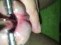 Urethral stretching with super device! My urethra is filled with sperm.