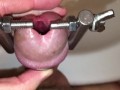 Urethral stretching with super device! My urethra is filled with sperm.