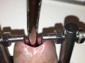Urethral stretching with super device! My urethra is filled with sperm.
