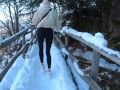 Real Outdoor Fucking with a Perfect Ass Girl
