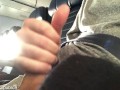 JERKING OFF AND CUMMING ON THE PLANE (REAL PUBLIC)