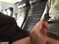 JERKING OFF AND CUMMING ON THE PLANE (REAL PUBLIC)