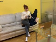 [PREVIEW] Gamer Girl Kira in Leggings Uses Chair Slave While Playing During Fullweight Facesitting