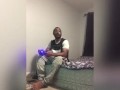 Step sister makes step brother stop playing video games to suck him dry and pound her pussy