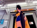 Stepmom's Beautiful Friend Part 4 Femdom Mistress Footjob on Empty Train