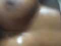 Oiled boobs bouncing