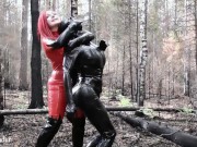 Latex Rubber Humiliation Outdoor