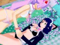 Cat girls Rosia and Cyan lesbian sex - Show by Rock Hentai.