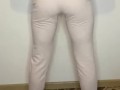 I swing my ass and pee in my pants. I like to play sports in pissed pants