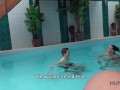 HUNT4K. Cheap slut does her best to stay at spa with her bf