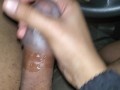 Public in car jerk off with EGG toy, BIG cumshot