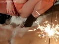 A sparkly pee in the snow