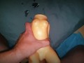 Guy Cums Hard On Sex Toy