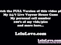Babe strips naked brushes long hair puts in ponytail with hairjob JOI and closeups - Lelu Love