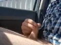 Cheeky vehicle wank in public
