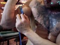 Flex in Pub naked part 1 RUsBigPaul