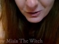 Spitting and verbal humiliation from Mistress toilet pov