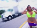 BANGBROS - Busty Latin MILF Julianna Vega Riding Big Cock Like A Pro On AssParade