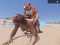 Wild Life / Furry Porn Tiger Creampie's inside Tali
